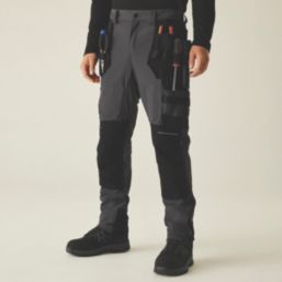 Regatta 4Tex Stretch Holster Trousers Slate Grey / Black 42" W 29" L