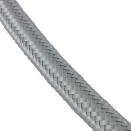 Flomasta Push-Fit Straight Flexible Compression Hose with Isolating Valve 15mm x 1/2" x 300mm