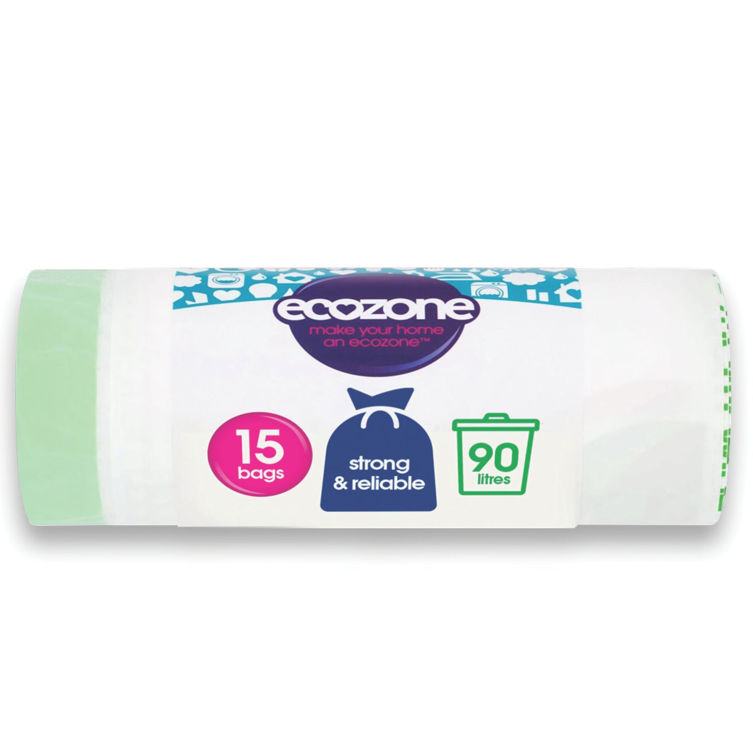 HG White Extra Large Bin Liners 90Ltr 15 Pack (169FC)