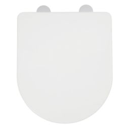 Croydex Eyre Soft-Close with Quick-Release Toilet Seat Thermoset Plastic White