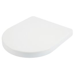 Croydex Eyre Soft-Close with Quick-Release Toilet Seat Thermoset Plastic White