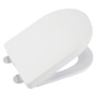 Croydex Eyre Soft-Close with Quick-Release Toilet Seat Thermoset Plastic White