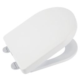 Croydex Eyre Soft-Close with Quick-Release Toilet Seat Thermoset Plastic White