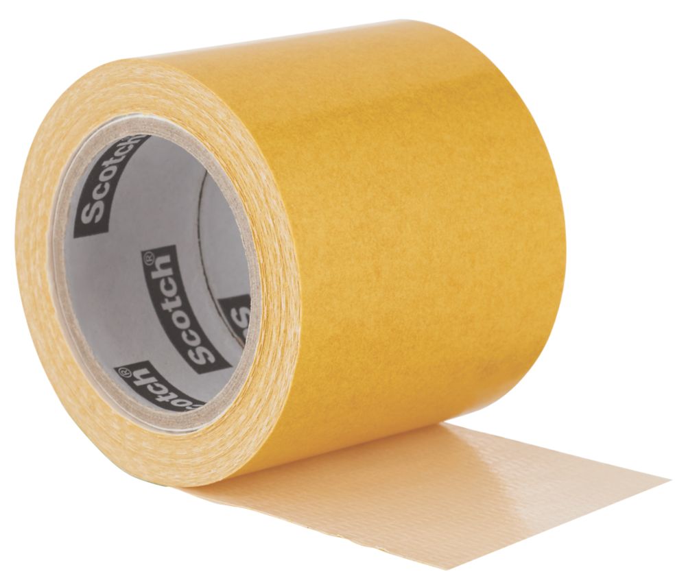 3M No Residue Carpet Tape Clear 7m x 50mm - Screwfix