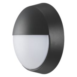 Luceco Eco Outdoor Round LED Eyelid Bulkhead Black/White 10W 400lm
