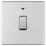 LAP  20A 1-Gang DP Boiler Switch Brushed Stainless Steel with LED