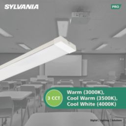 Sylvania Gradeo Rectangular 1580mm x 205mm LED Panel Light White 23/32W 3100/4600lm