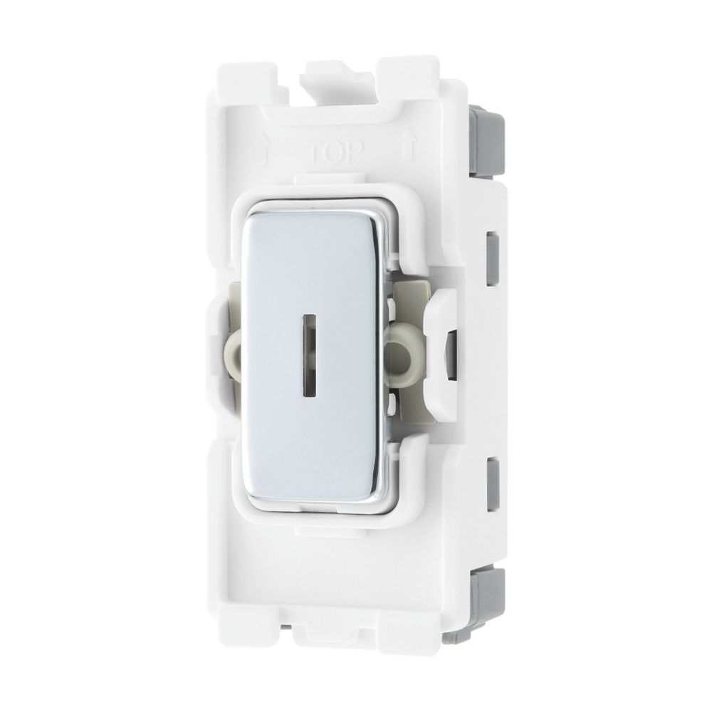 British General Nexus Metal Grid 20A Grid DP Key Switch Polished Chrome