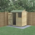 Forest Beckwood 6' x 4' (Nominal) Reverse Apex Shiplap Timber Shed with Assembly