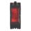 Contactum  Red Neon Power Indicator with Black Inserts 230V
