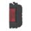 Contactum  Red Neon Power Indicator with Black Inserts 230V