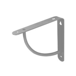 Cove Shelf Brackets Silver 180mm x 180mm 4 Pack