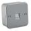 Knightsbridge  Metal Clad Telephone Master Socket Grey with White Inserts