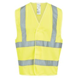 Site Rushton Hi-Vis Waistcoat Yellow 2X Large / 3X Large 52" Chest