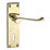 Smith & Locke  Fire Rated Lock Door Handles Pair Polished Brass