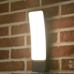 Lutec Kira Outdoor LED Wall Light Dark Grey 17.3W 1250lm