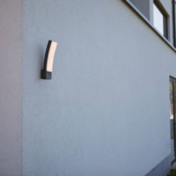 Lutec Kira Outdoor LED Wall Light Dark Grey 17.3W 1250lm