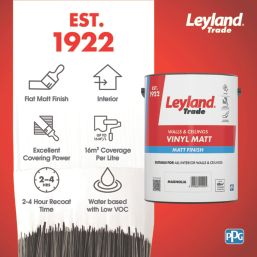 Leyland Trade  5Ltr Magnolia Vinyl Matt Emulsion  Paint