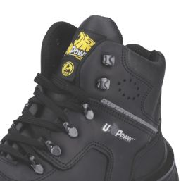 U-Power Thanos Size 11  Black Water-Resistant  Safety Boots