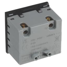 British General Euro Module Modular 3A 45W 2-Outlet Type A & C USB Socket Black