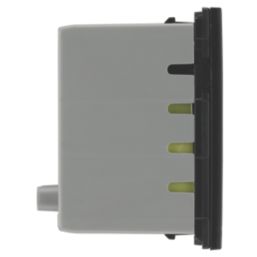 British General Euro Module Modular 3A 45W 2-Outlet Type A & C USB Socket Black