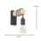 Eglo Townshend Wall Light Black/Brown