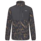 Regatta Morran Full Zip Fleece Textured Print/Black  2X Large 46-48" Chest