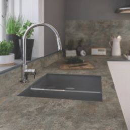 Wilsonart Matt Beige Wood Effect Compact Laminate Upstand 3000mm x 600mm x 9mm