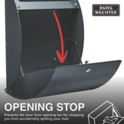 Burg-Wachter Riviera Post Box Anthracite Metallic