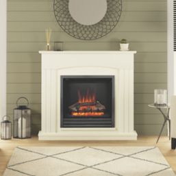 Be Modern Linmere Electric Fireplace White 1120mm x 330mm x 995mm