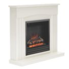 Be Modern Linmere Electric Fireplace White 1120mm x 330mm x 995mm