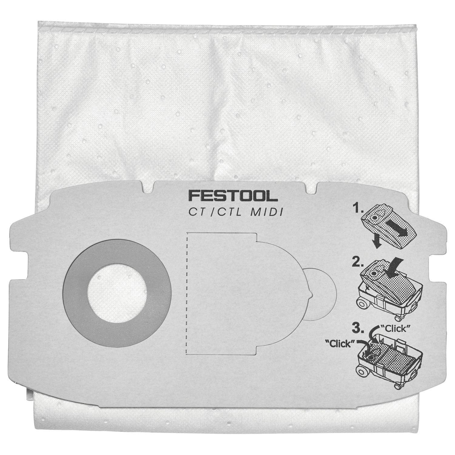 Festool SELFCLEAN SC FIS-CT MIDI/5 L Class Extractor Filter Bags 5Ltr 5 Pack (1711R)