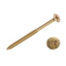 Goldscrew  PZ Double-Countersunk Thread Cutting Multipurpose Screws 5mm x 80mm 100 Pack