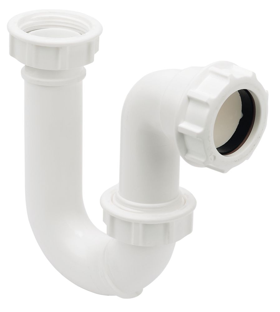 FloPlast Tubular Swivel P Trap White 32mm | Traps | Screwfix.com