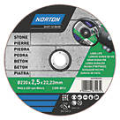 Norton  Masonry/Stone Stone Cutting Disc 9" (230mm) x 2.5 x 22.2mm