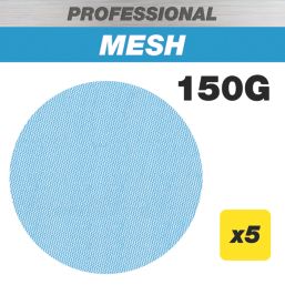 Trend Pro Mesh AB/125/150P 150 Grit Mesh Multi-Material Sanding Discs 125mm 5 Pack