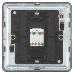 Knightsbridge SFC6AT 1-Gang RJ45 Anthracite with Colour-Matched Inserts