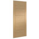 Green & Taylor  Satin Lacquered Oak Wooden Ladder Internal Fire FD30 Door 1981mm x 838mm