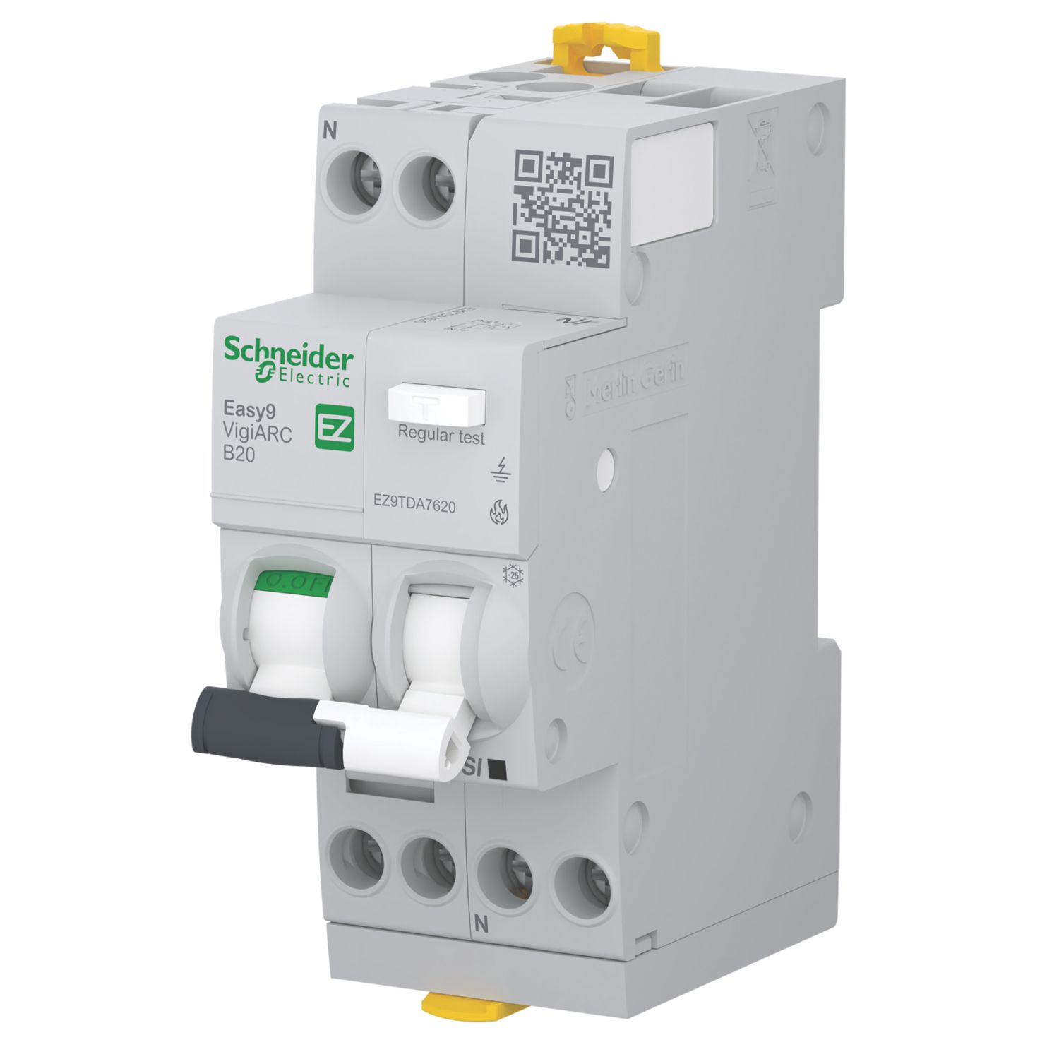 Schneider Electric Easy9 20A 30mA Type A DP B Curve AFDD RCBO (171JE)