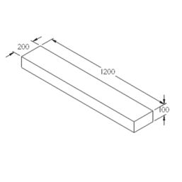 Forest Landscaping Sleepers Natural Timber 1.2m 4 Pack
