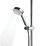 Aqualisa Visage Gravity-Pumped Rear-Fed Chrome Thermostatic Smart Shower with Drencher