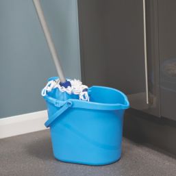 Hillbrush Hygiemix Looped Mop Head Blue 15 Pack