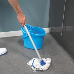 Hillbrush Hygiemix Looped Mop Head Blue 15 Pack