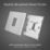 British General Evolve 20A 16AX 1-Gang Intermediate Light Switch Brushed Steel with White Inserts