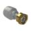 PolyPlumb Enhanced  Plastic Push-Fit Straight Tap Connector 15mm x 1/2"