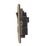 Arlec  13A 2-Gang SP Switched Socket Antique Brass  with Black Inserts