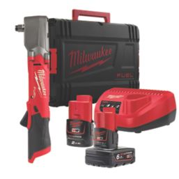 Refurb Milwaukee M12 FRAIWF12-622X FUEL 12V 2 x 2.0 / 6.0Ah Li-Ion RedLithium Brushless Cordless Right Angle Impact Wrench