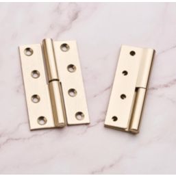 Smith & Locke Satin Nickel  Lift Off Butt Hinges 100mm x 64mm 2 Pack