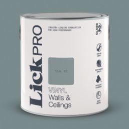 LickPro  2.5Ltr Teal 02 Vinyl Matt Emulsion  Paint
