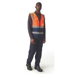 Regatta Pro Executive Vest Hi-Vis Vest Orange/Navy Small 37.5" Chest